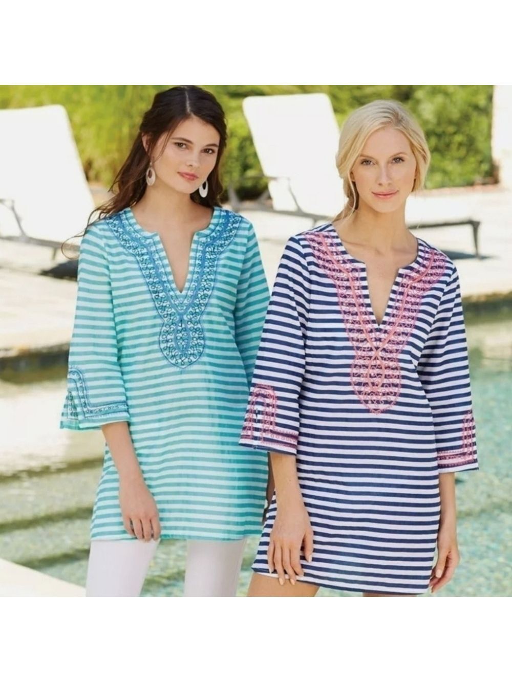Mud Pie Brooklyn Navy Tunic / Swim Cover-up